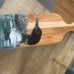 Hand painted wood charcuterie cheese board