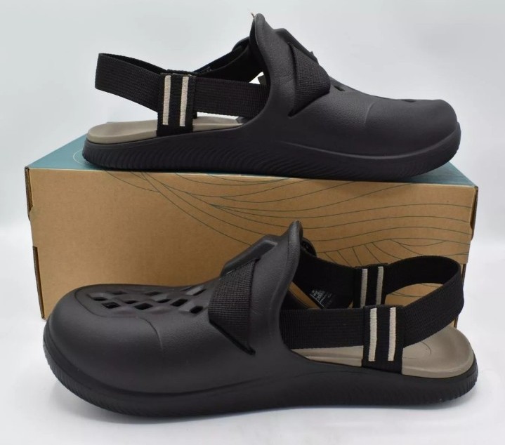 CHACO CHILLOS CLOG SHOE SANDALS MEN'S SIZE 10 CLOGS MULES BLACK NEW IN BOX
