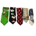 Lot Of 25 Damaged Cartoon Necktie Lot Reseller Disney Looney Tunes Peanuts Xmas