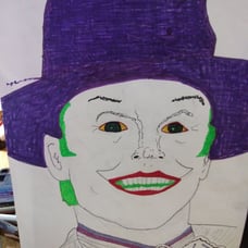 Costume joker painting one of a kind..