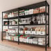 69 W Storage Shelves, Wire Shelving Load 1600LB Metal Shelves for Storage 5-Tie