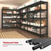 69 W Storage Shelves, Wire Shelving Load 1600LB Metal Shelves for Storage 5-Tie
