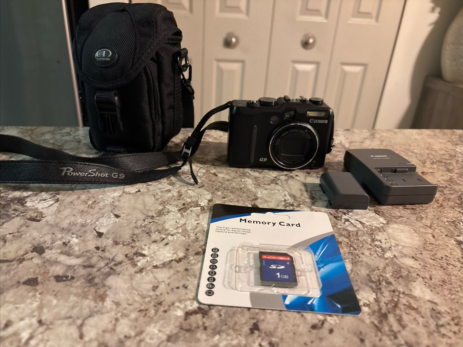 Canon PowerShot G9 12.1MP Black Digital Compact Camera Bundle Tested GUC