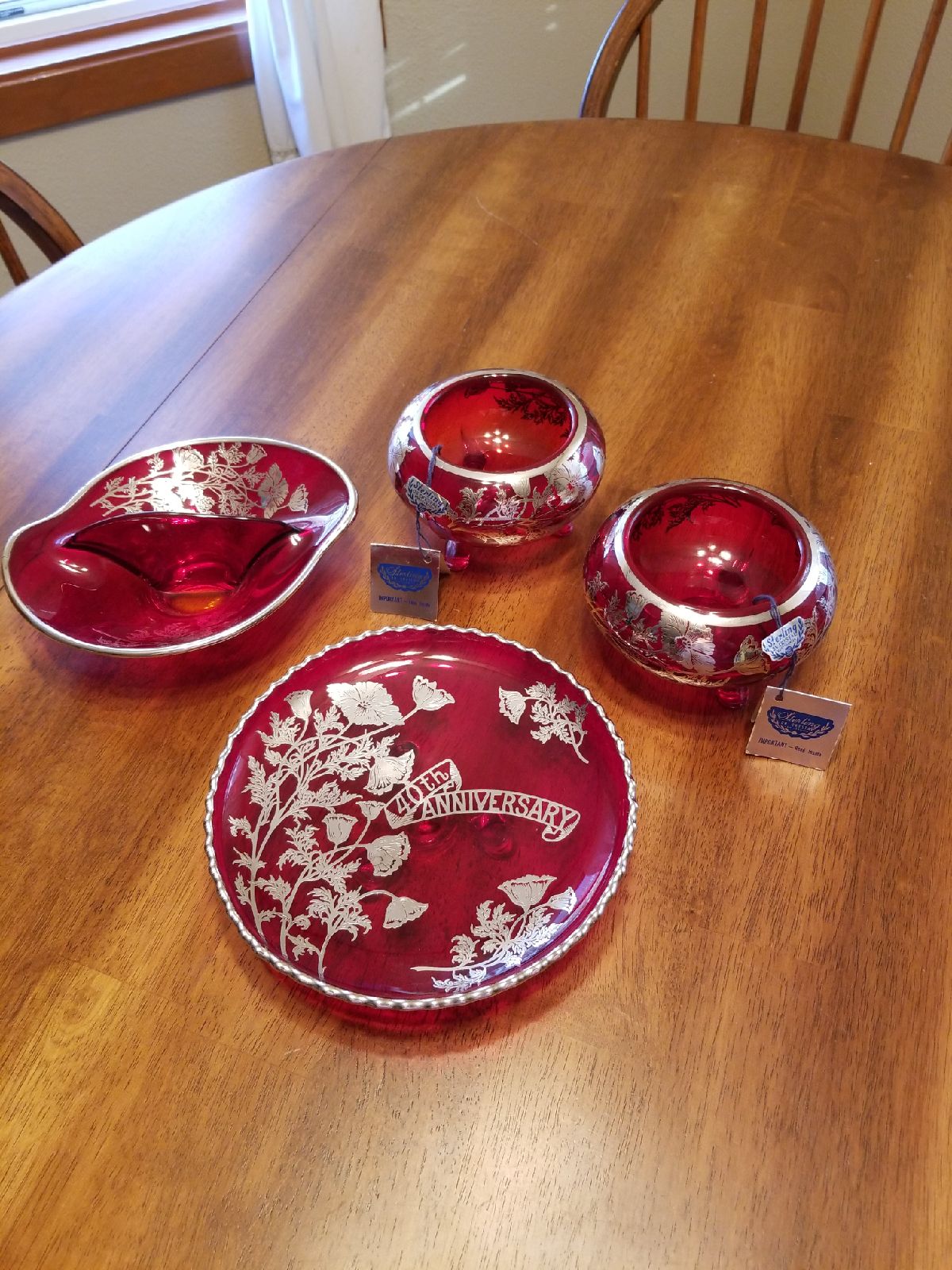 vintage glass pieces