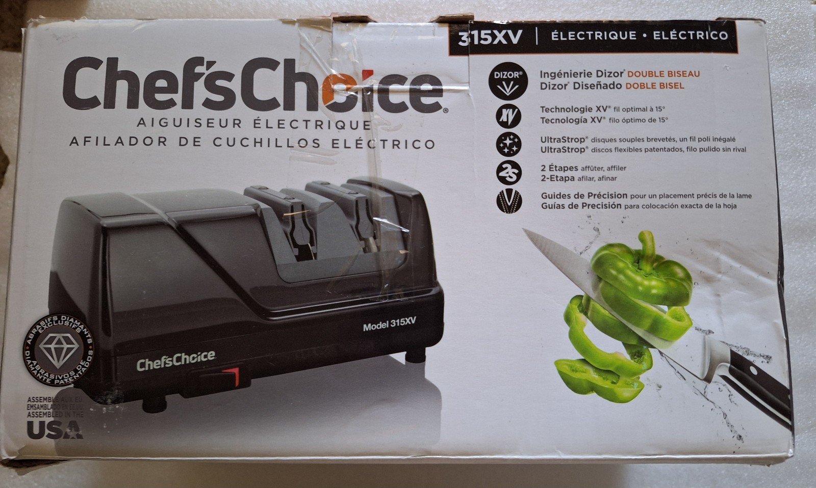 Chef's Choice 315XV Electric Knife Sharpener NEW