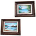 Pair Of Framed Seascape Oil Paintings By Brazilian Artist Mara Camargo