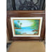 Pair Of Framed Seascape Oil Paintings By Brazilian Artist Mara Camargo