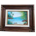 Pair Of Framed Seascape Oil Paintings By Brazilian Artist Mara Camargo