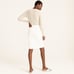 J.Crew No. 2 Pencil® Skirt in Bi-stretch Cotton in White