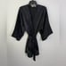 Vintage Gold Label Victoria Secret Black Robe One Size excellent condition