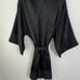 Vintage Gold Label Victoria Secret Black Robe One Size excellent condition