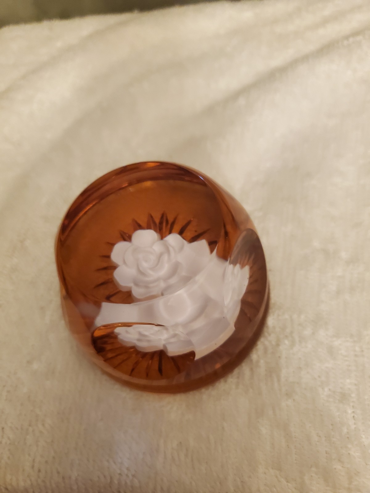 Bayel Crystal Signed Four Seasons Paperweight