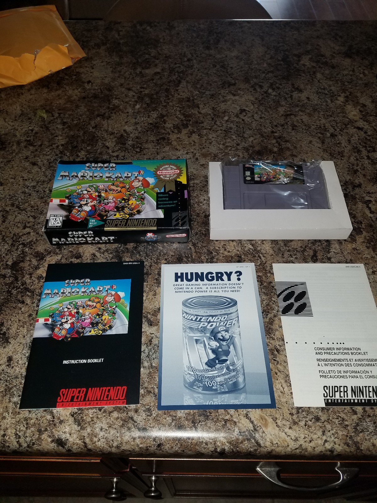 New Super Mario Kart Super Nintendo Snes