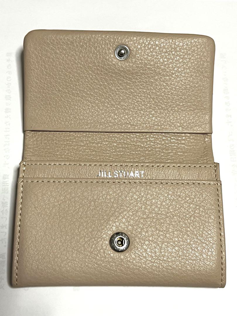 カードケース・名刺入れ [JILLSTUART]Stitch Embellished Cowhide Business Card Wallet JILLSTUART]STITCH EMBELLISHED COWHIDE BUSINESS CARD WALLET