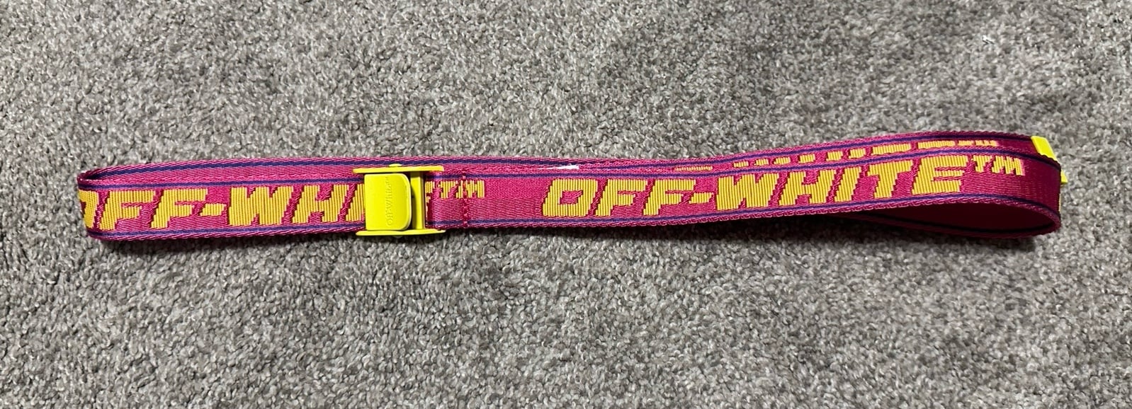 Off-White limited edition mini-industrial belt. Like new, no defects