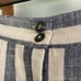 ASTR the Label Linen Blend Blue and Cream Striped Wide Leg Cropped Pants