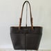 MICHAEL KORS Bedford Brown Acorn Leather Medium Top Zip Pocket Tote
