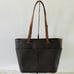 MICHAEL KORS Bedford Brown Acorn Leather Medium Top Zip Pocket Tote