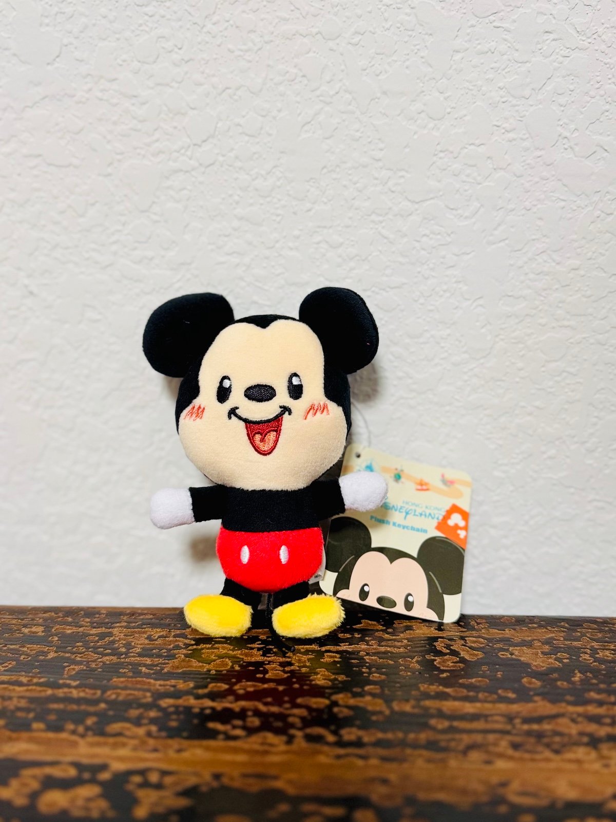 Happy Days at Disneyland Hong Kong Mickey Mouse Plush Keychain