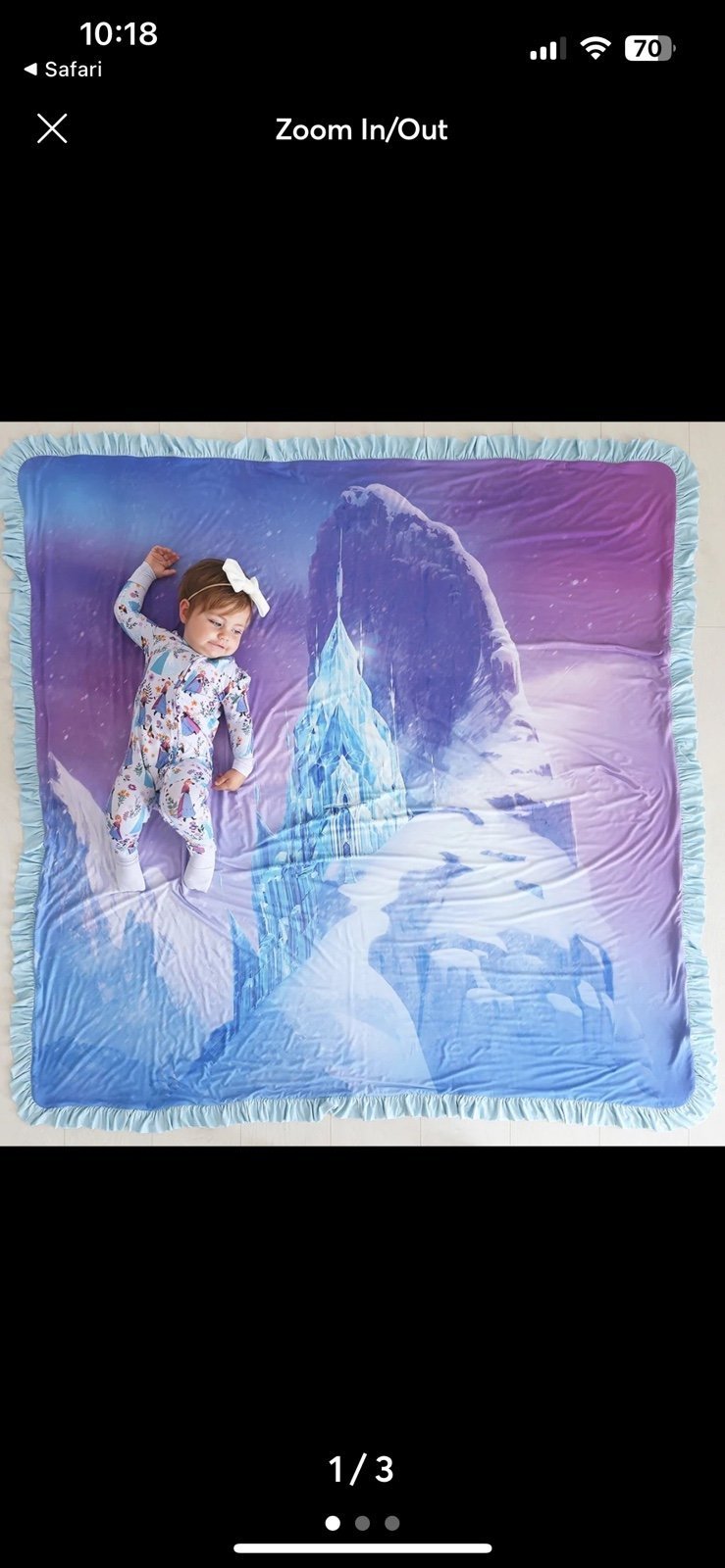 Posh Peanut Frozen Luxe Patoo Blanket