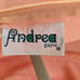 Vintage Andrea Gayle 2 pc Pant Suit Woman XS? Peach Pink 1970s Retro Chic Preppy