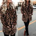 Leopard Prints Faux Fur Coat autumn winter women coat