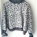 220 Free People Ditsy Floral Quilted Dolman Denim Jacket XS/S