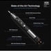 SoniClean Black Series Ultra Sonic Whitening Toothbrush with 8 DuPont Brush head
