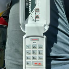 Wireless keypad for garage