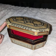 Vintage Mother of Pearl Jewelry Box