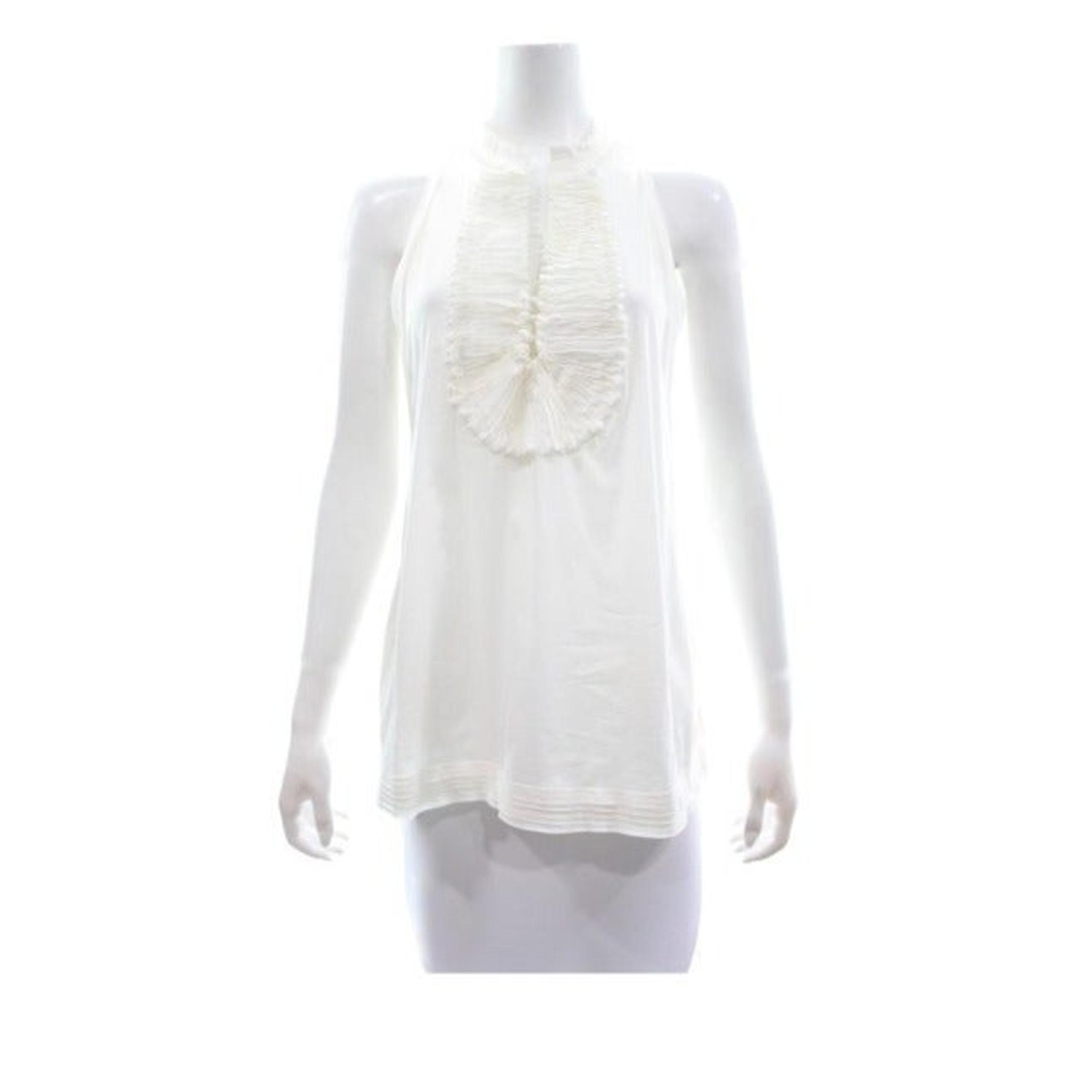 BCBG MAXAZRIA White Cotton Top