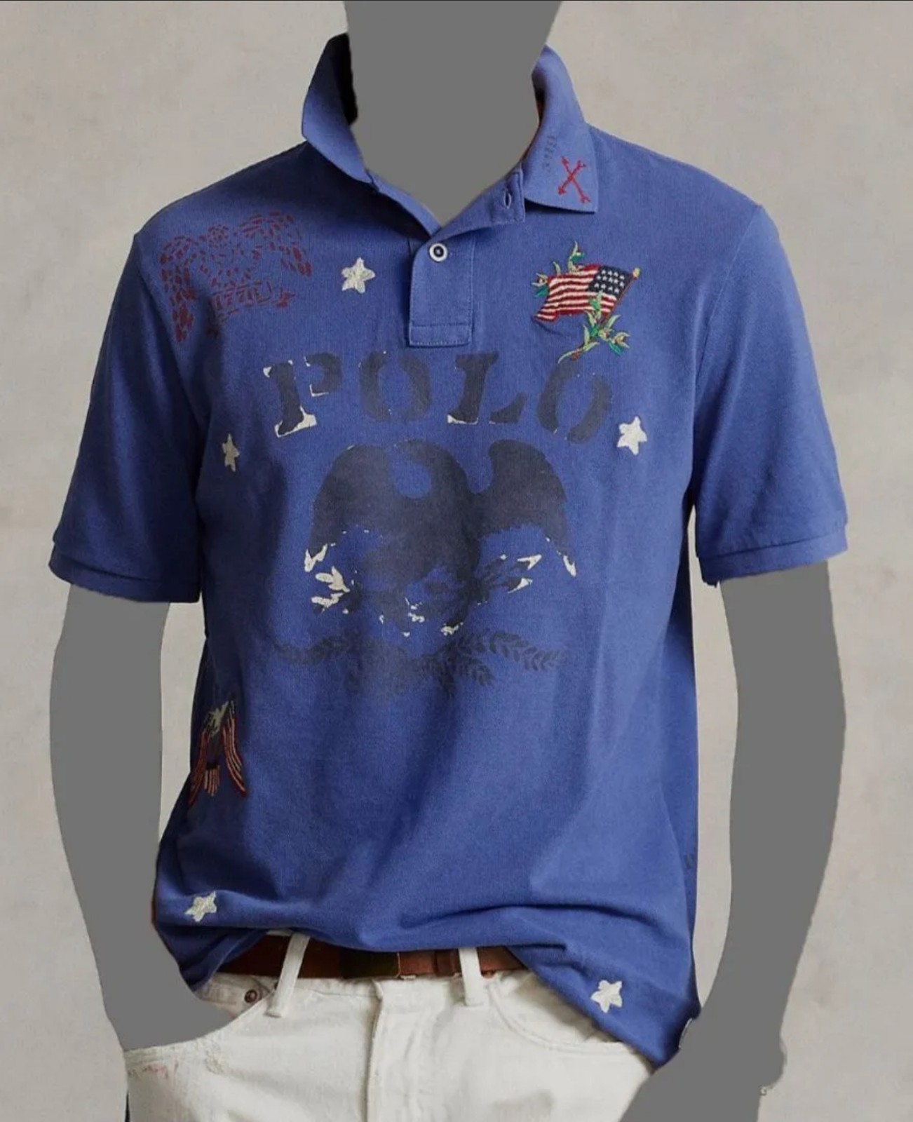 Polo Ralph Lauren Americana distressed polo shirt