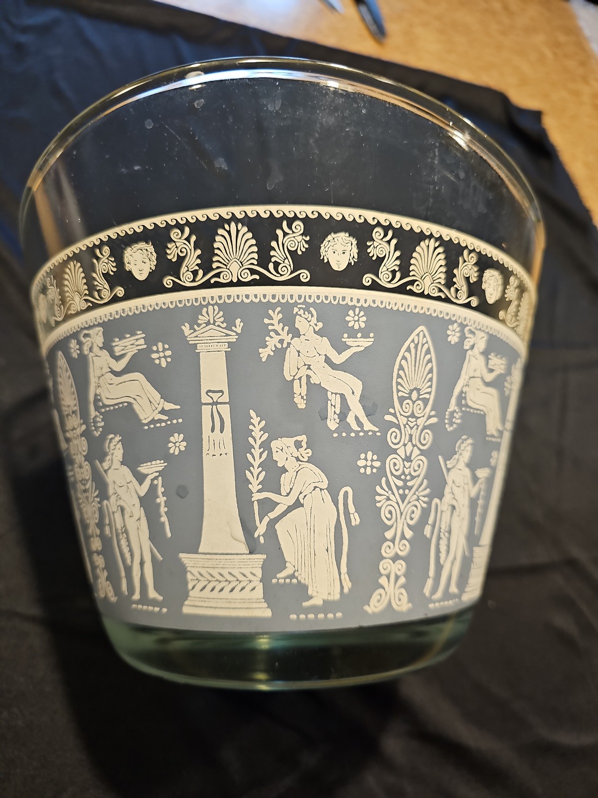 Vintage Jeannette Glass Wedgwood Grecian