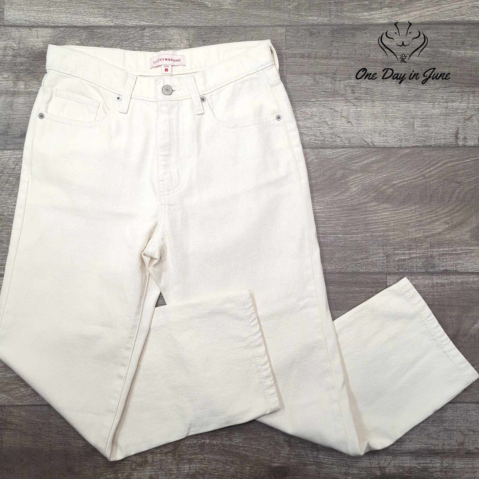 Lucky Brand 90s Loose High Rise Crop Jeans Size 2