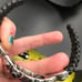 CAROLYN POLLACK STERLING SILVER TURQUOISE AMETHYST GEM CUFF BRACELET # 143