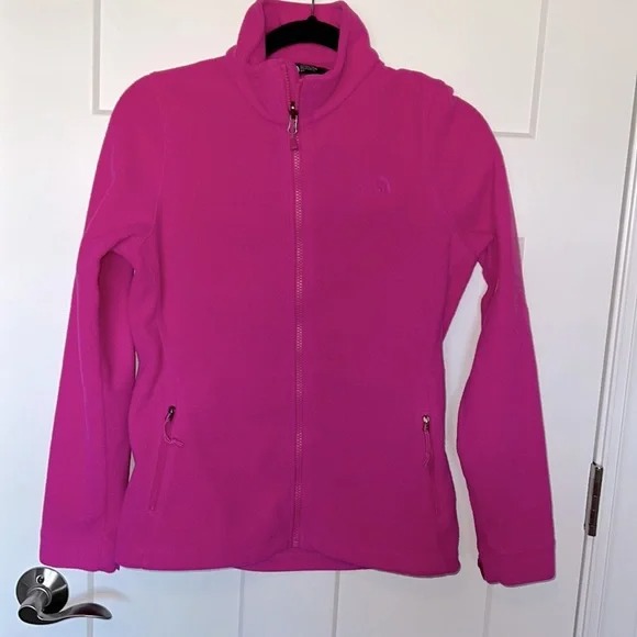 Pink Fleece North Face Zip Up
