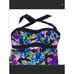 Tropical Escape Floral Halter Skirt One Piece