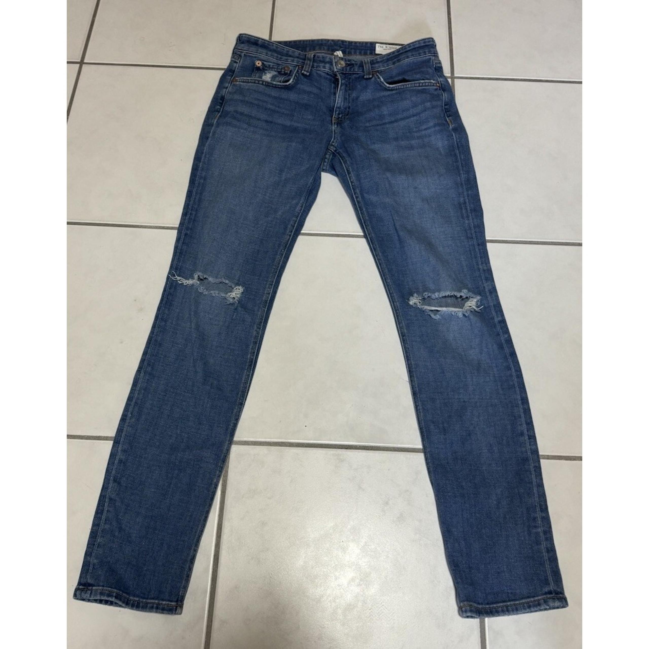 EUC! Mission Dre Low Rise Slim Boyfriend Women Distressed Jeans Sz 25 - rag & bone