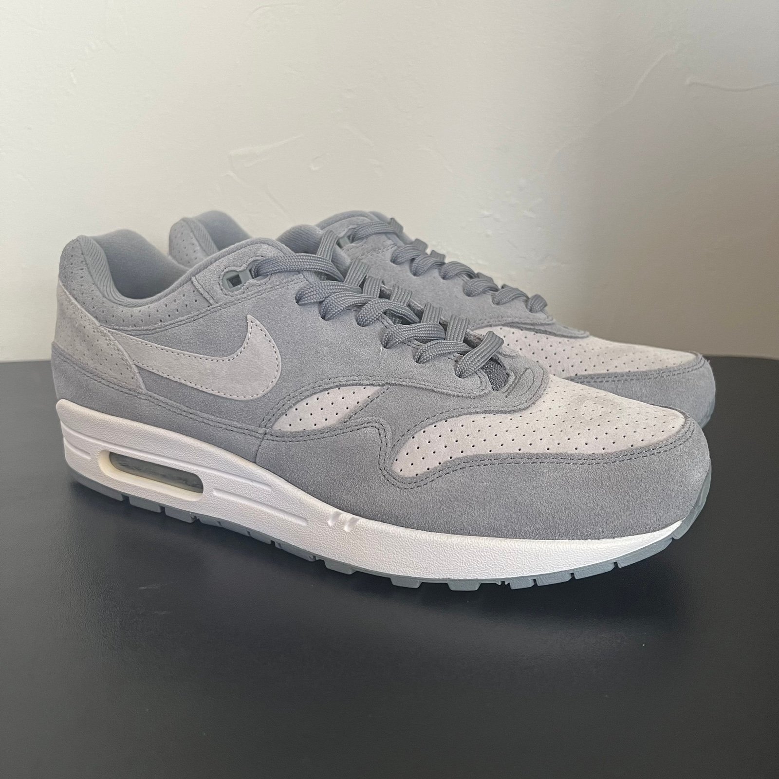 NEW Nike Air Max 1 Perforated Grey