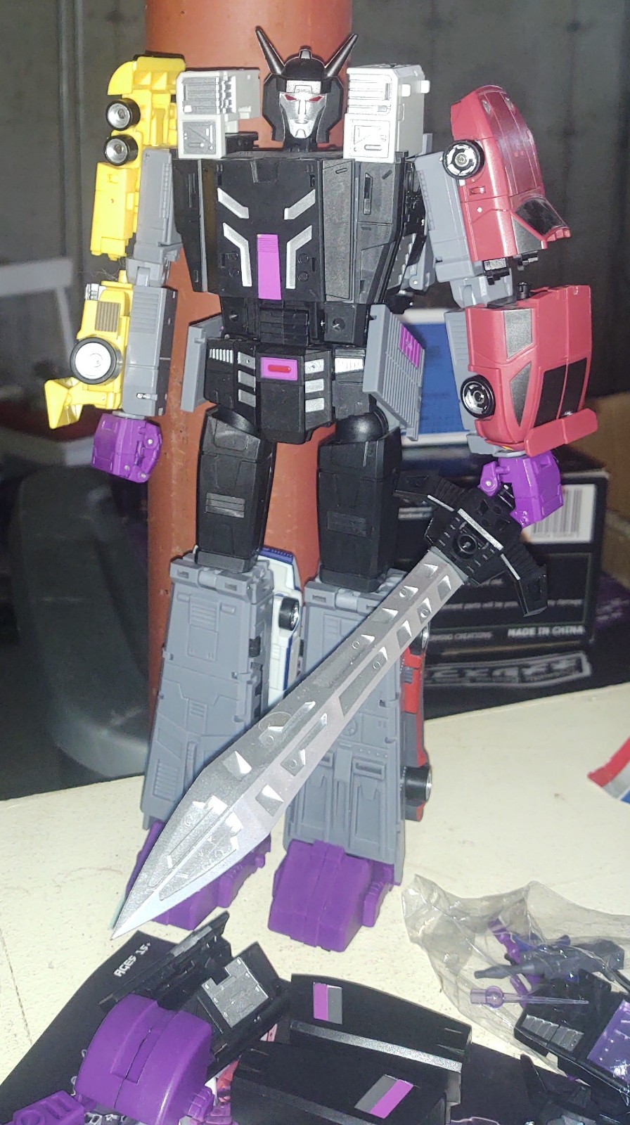 MHZ Toys MINI-07 Tigerwing Menasor Combiner set transformers