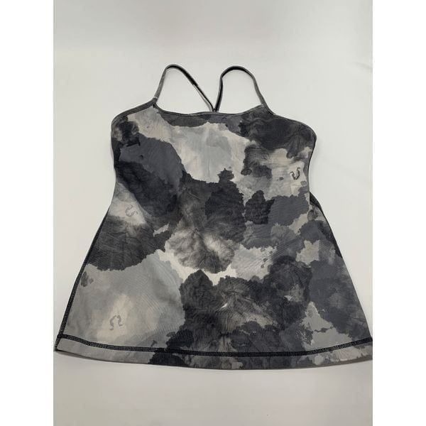 Lululemon Women's Halter Tank Top Active Workout Camouflage Gray Size 8/10