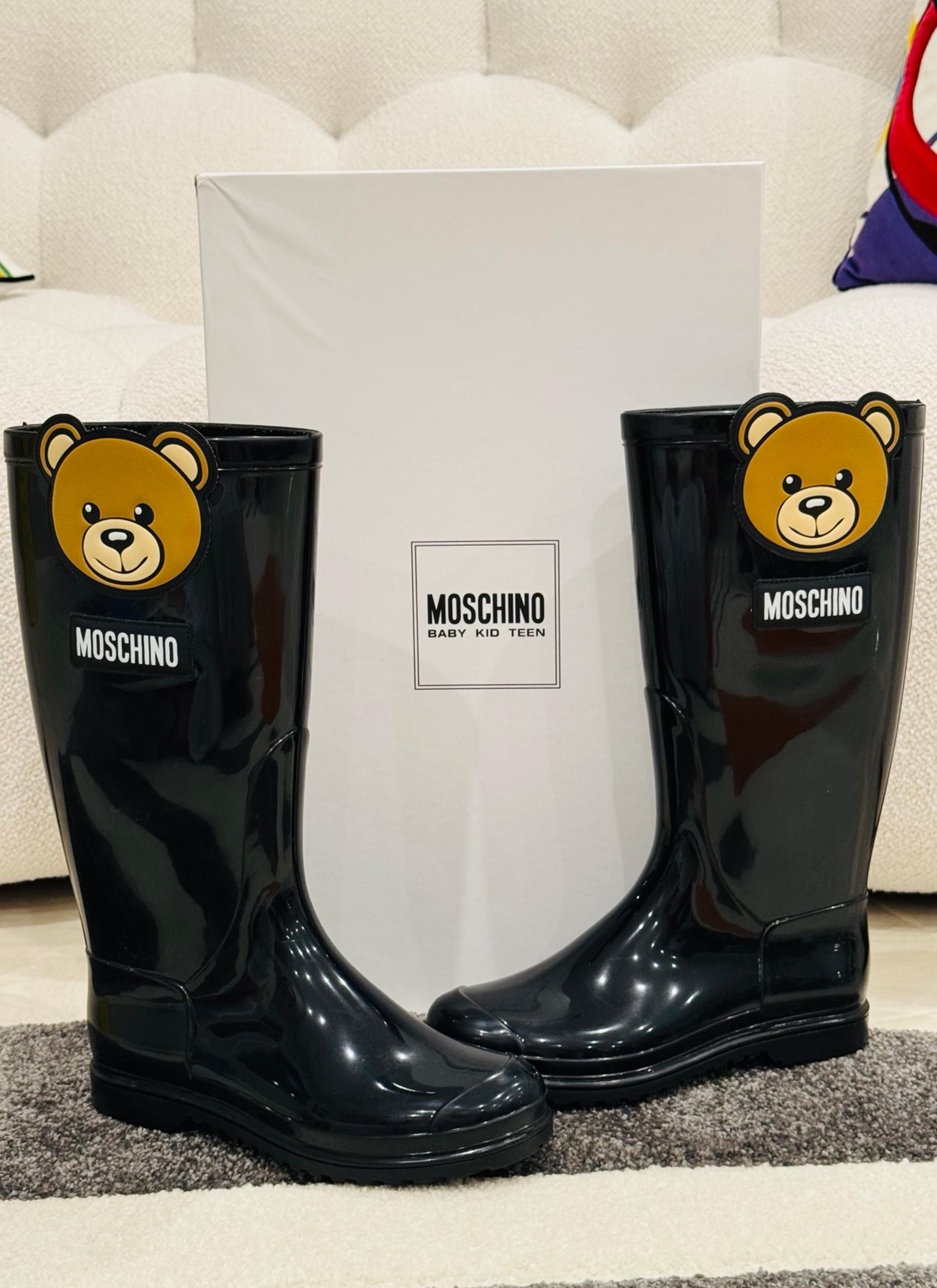 Moschino Kids Teddy Bear Wellies