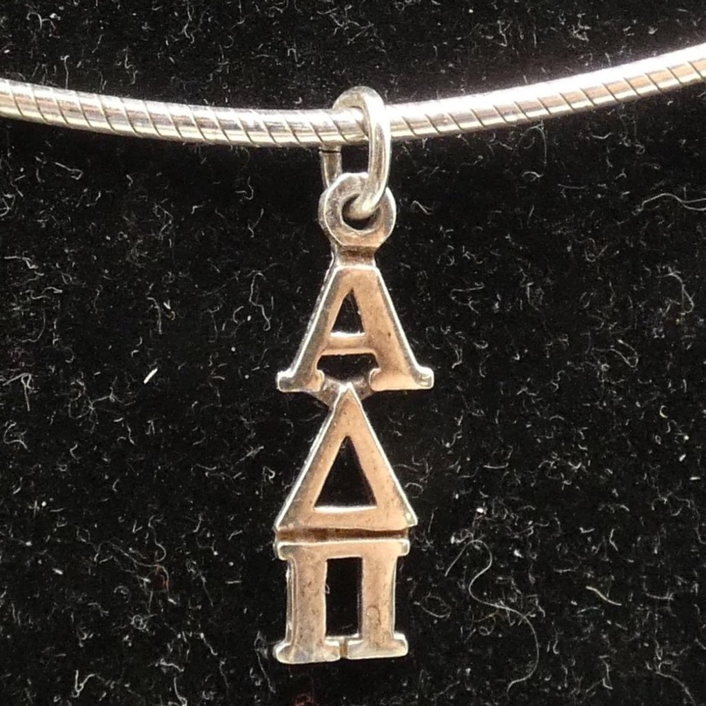 Sterling Alpha/Delta/Phi College Charm 18 Necklace 1172