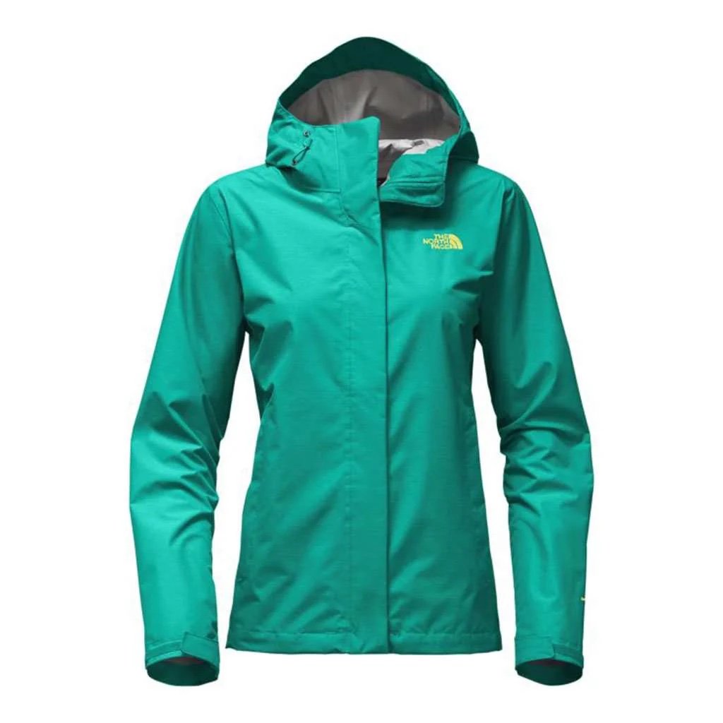 NWT THE NORTH FACE Venture 2 Women's Rain Jacket in Pool Green Heather