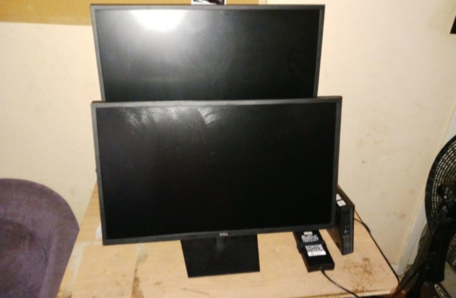 NEW Dual Dell E2722H Mounted Monitors