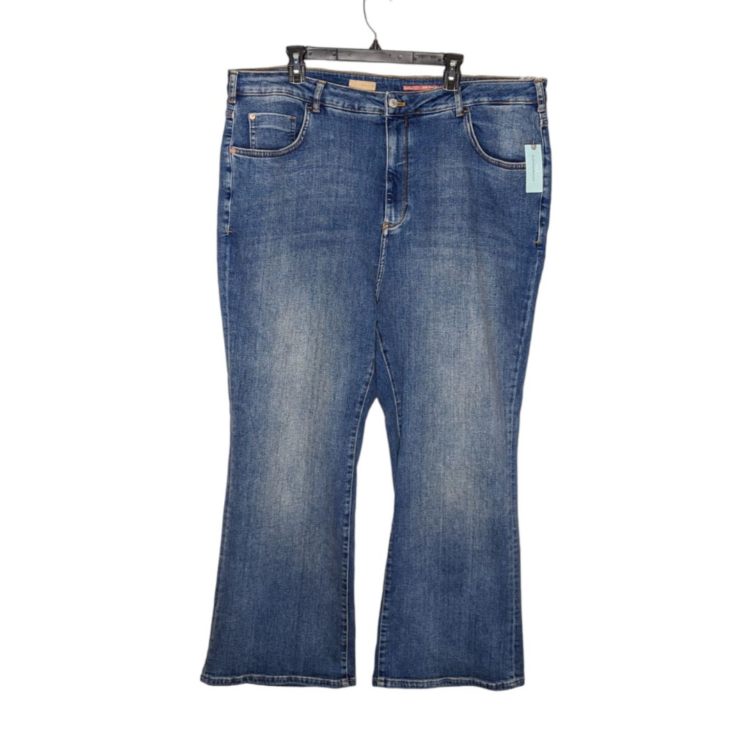 Anthropologie Pilcro Womens Sz 24W The Icon Flare Jeans Medium Blue Denim NWT