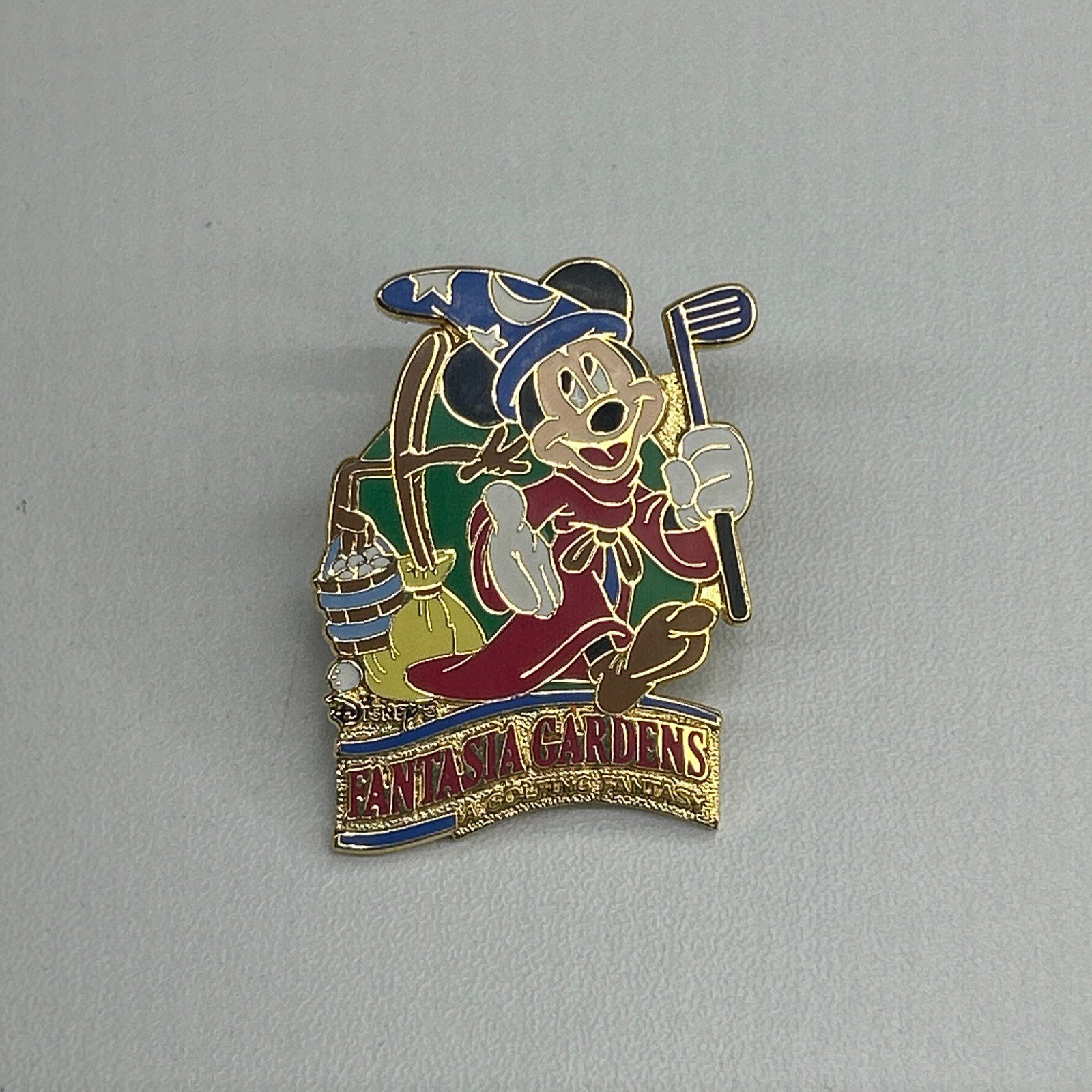 Disney WDW FANTASIA Gardens Miniature Golf PIN Golfing Rare 2003 Mickey Sorcerer