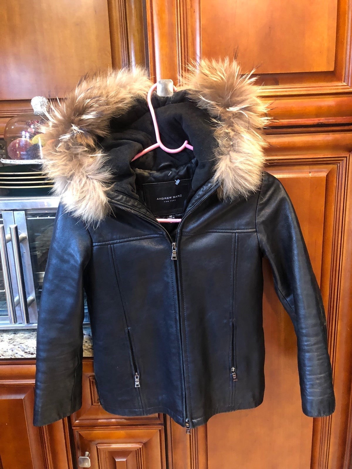 Andrew Marc Leather Jacket::Kids