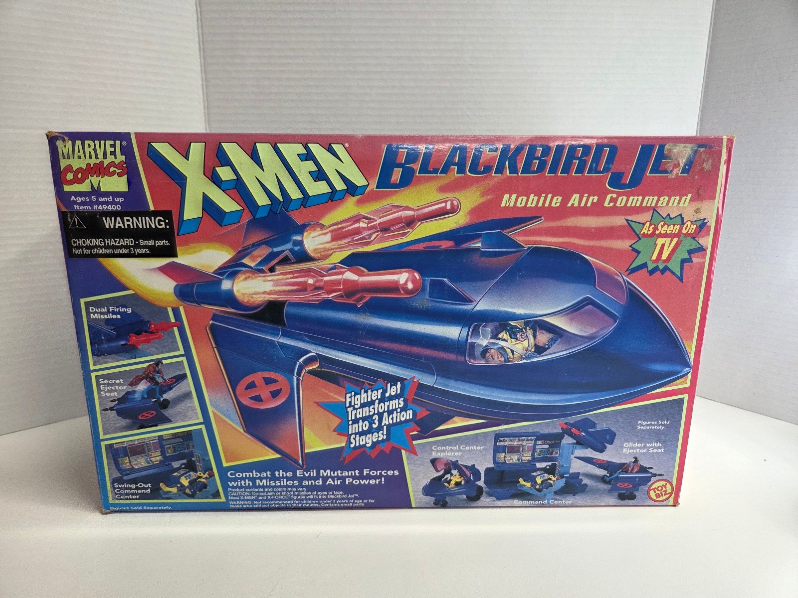 1994 Marvel Comics X-Men Blackbird Jet Vehicle by Toy Biz - Sealed Original Box!