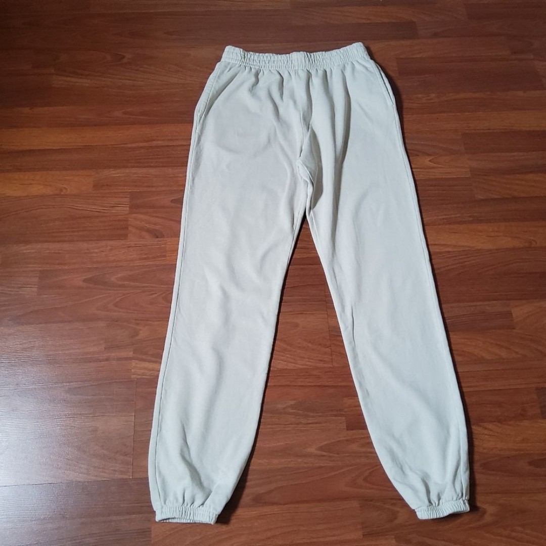Men's Sweatpants Jogger Size XL Cream New